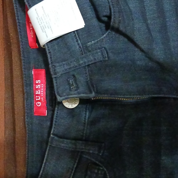 Guess jeans, high rise skinny, size 24, navy - Picture 2 of 4